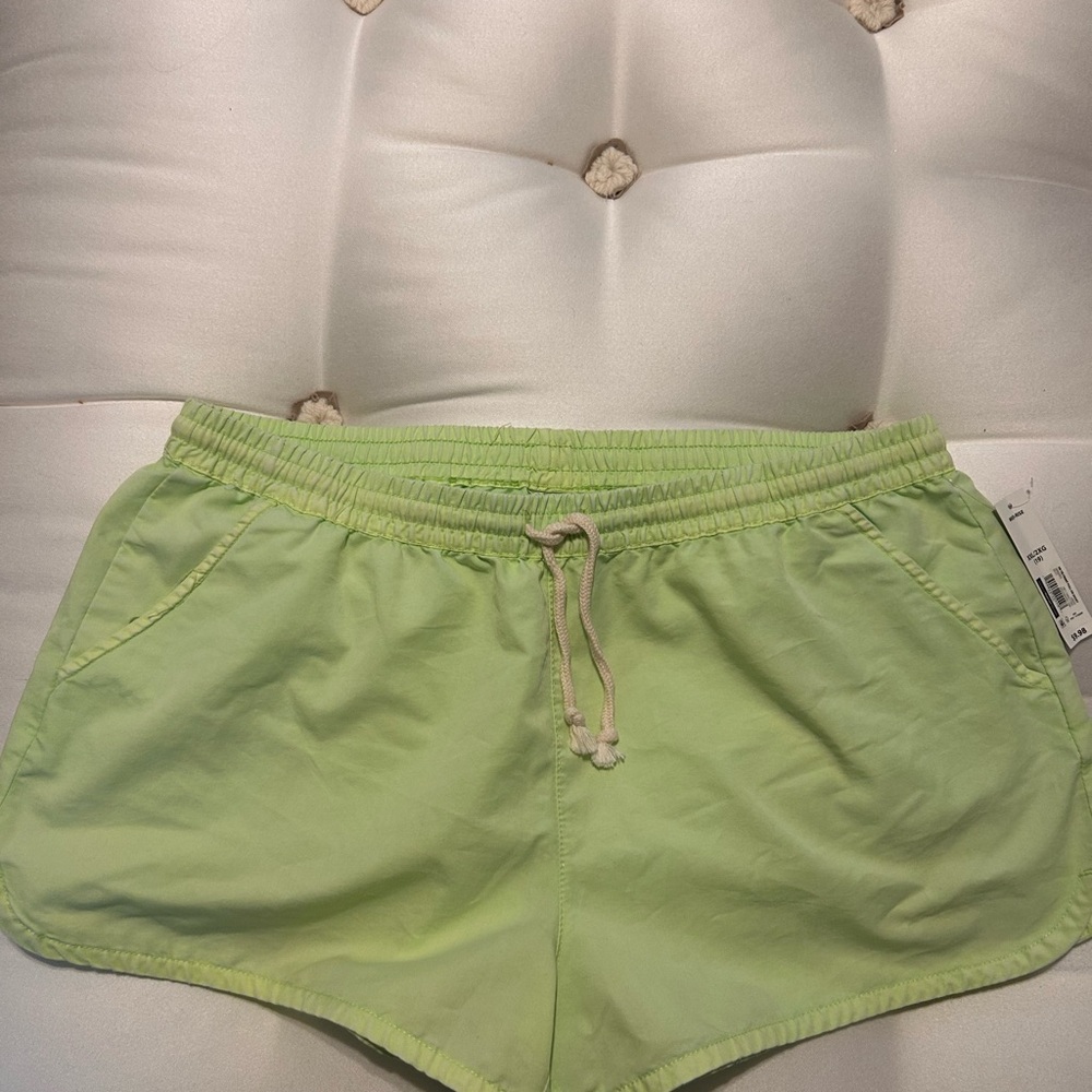 Vibrant Lime Women's Athletic Shorts